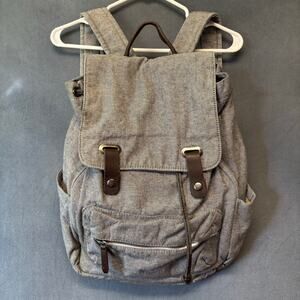 Everlane Canvas Laptop Backpack Hippy Boho Granola Girl Preppy Soft Padded